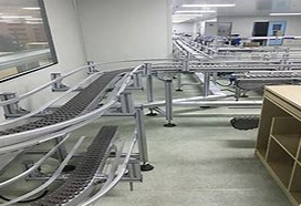 柔性輸送帶的傳輸鏈?zhǔn)侨绾斡筛邚?qiáng)度工程塑料制成的？